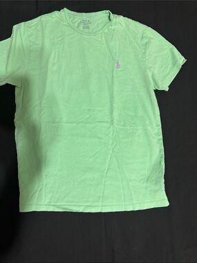Polo by Ralph Lauren Mint Green Tee with Lavender Pony#0017